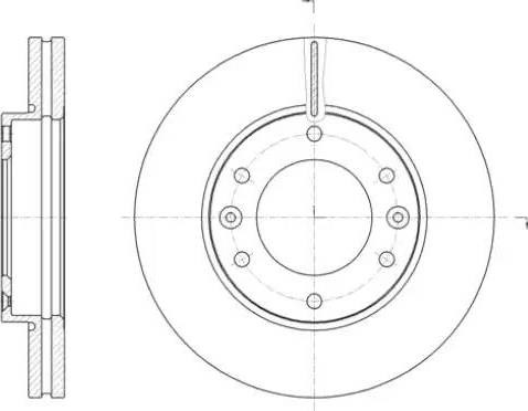 Remsa hyundai диск гальмівний передній h-1,starex 06- 61396.10