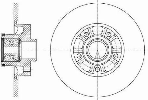 Диск заднього гальма 6162620 REMSA