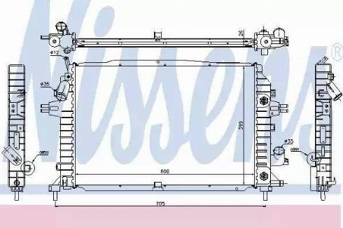 Система охолодження двигуна 63115A NISSENS