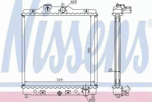 Радіатор 63310A NISSENS