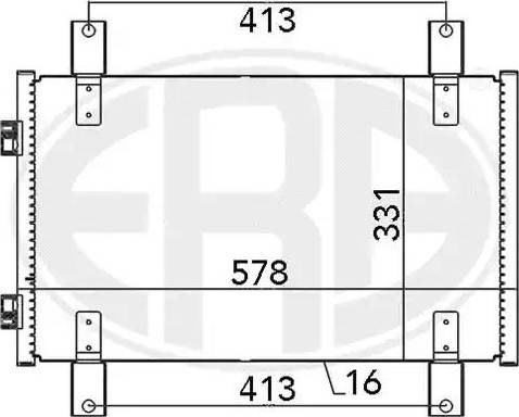 Радіатор охолодження кондиціонера 667084 ERA