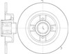 Диск гальмівний задній 669820 REMSA