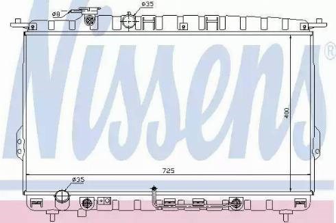 Підвіска радіатора 67028 NISSENS