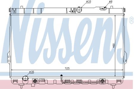 Радіатор охолодження 67036 NISSENS