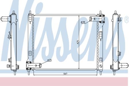 Радіатор 67370 NISSENS