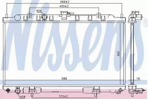 Радіатор основний 68740 NISSENS