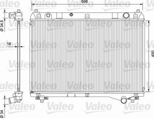 Радіатор охолодження 701722 VALEO