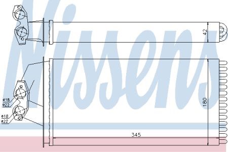 Теплообмінник 72036 NISSENS
