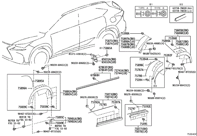Накладка задніх правих дверей, нижня 7507778010 TOYOTA