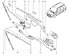 Важіль двірника Renault Scenic 2