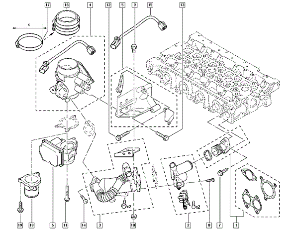 Прокладка EGR-клапана рециркуляції 7701207947 RENAULT