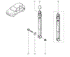 Циліндр підвіски 7701479314 RENAULT
