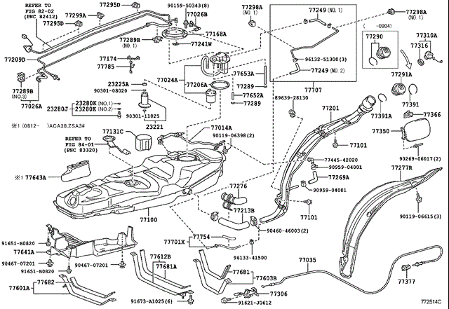 Фільтр паливний 7702442080 TOYOTA