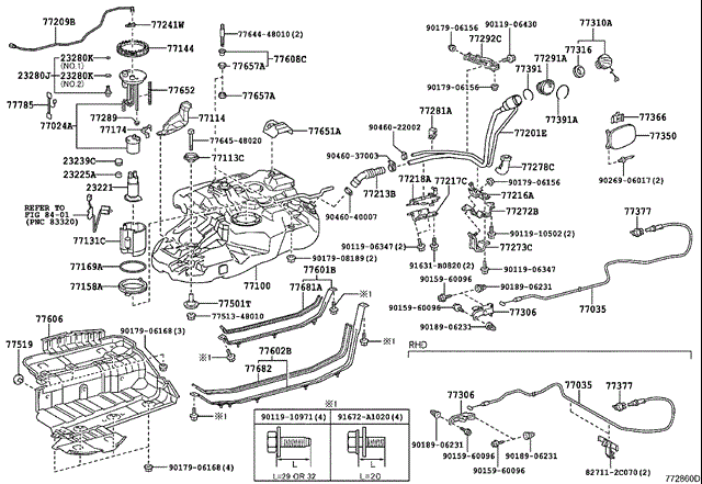 Фільтр тонкого очищення палива 7702448050 TOYOTA