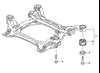 Сайлентблок (подушка) передньої балки/підрамника 7L0499035A VAG