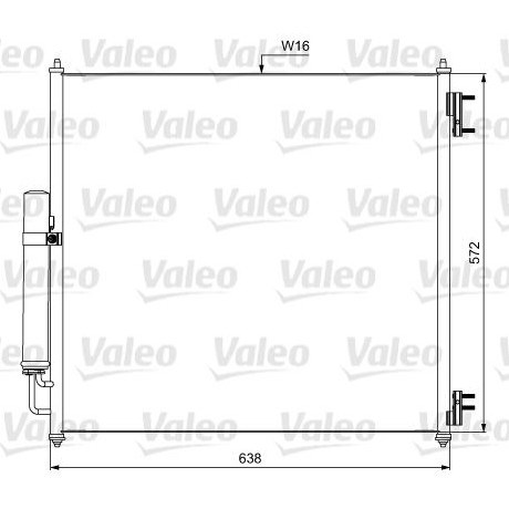 Радіатор охолодження кондиціонера 814053 VALEO