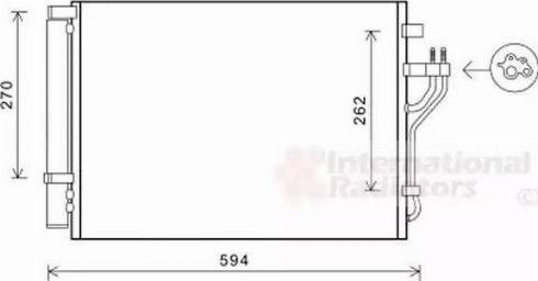 Конденсатор кондиціонера 82005280 VAN WEZEL