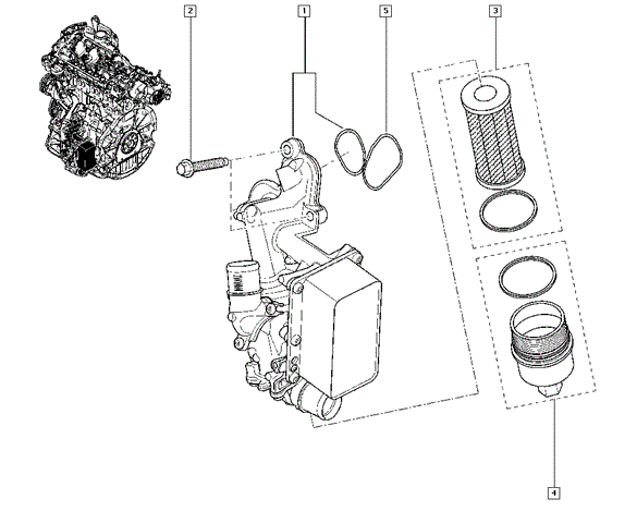 Корпус маслофільтра 8200797762 RENAULT