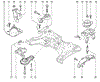 Кронштейн подушки (опори) двигуна, правої 8200818975 RENAULT