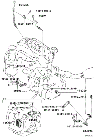 Датчик положення селектора АКПП 8454033010 TOYOTA