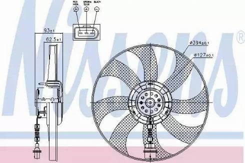 Вентилятор охолодження двигуна 85549