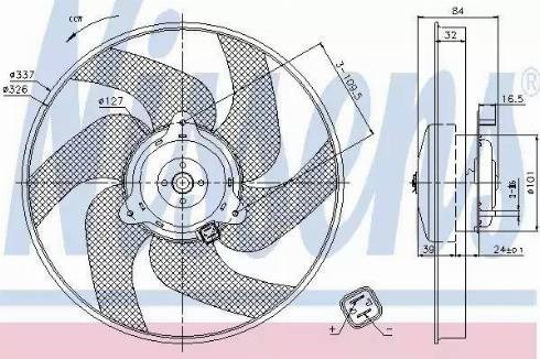 Вентилятор 85666 NISSENS