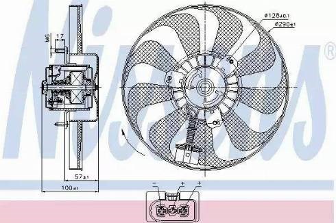 Вентилятор радіатора охолодження 85684