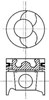 Поршень в комплекті на 1 циліндр, STD 8710150000 NURAL