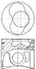 Поршня на 1 циліндр, STD 8742100030 NURAL