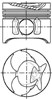 Поршень в комплекті на 1 циліндр, 2-й ремонт (+0,50) 8774310740 NURAL