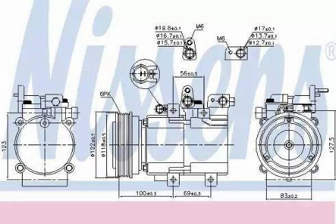 Компресор холодоагенту 890130 NISSENS