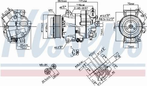 Компресор кліматичної установки 890267 NISSENS