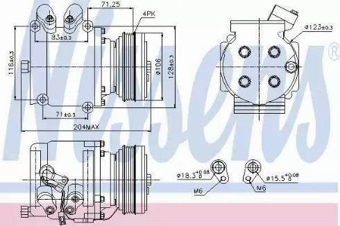 Насос кондиціонера 89226 NISSENS