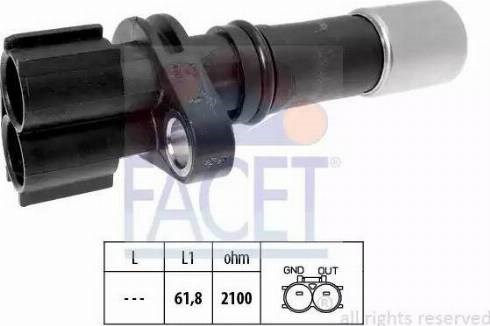 Датчик положення (оборотів) коленвалу 90633 FACET