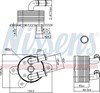 Радіатор охолодження, АКПП 90842 NISSENS