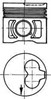 Поршень в комплекті на 1 циліндр, 4-й ремонт (+1,00) 91386630 KOLBENSCHMIDT