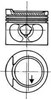 Поршень в комплекті на 1 циліндр, 2-й ремонт (+0,50) 93872620 KOLBENSCHMIDT