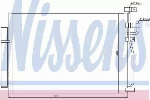 Nissens opel радіатор кондиціонера (конденсатор) antara, chevrolet antara 940010