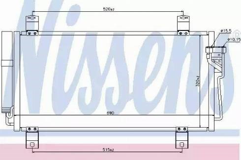 Nissens mazda радіатор кондиціонера (конденсатор) 6 1.8/2.5 07- 940032
