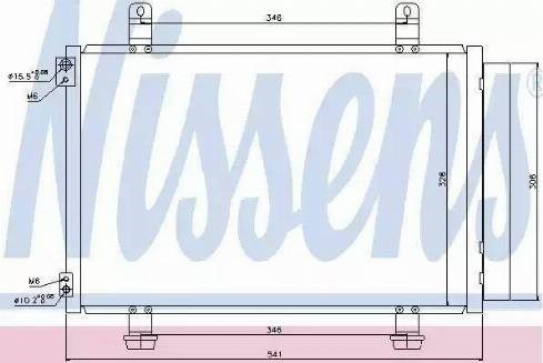 Радіатор кондиціонера 940079 NISSENS