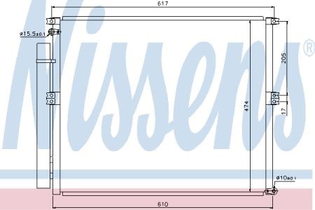 Радіатор охолодження кондиціонера 940106 NISSENS