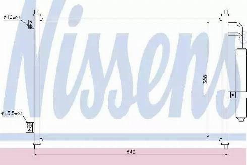 Nissens nissan радіатор кондиціонера (конденсатор) з осушувачем x-trail 2.0/2.5 07- 940121