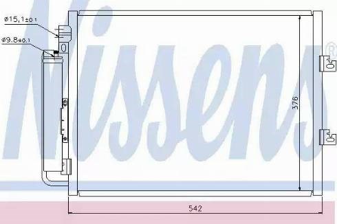 Трубопроводи і радіатор кондиціонера 940126 NISSENS