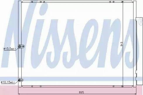 Nissens lexus радіатор кондиціонера (конденсатор) з осушувачем rx 300 03- 940297