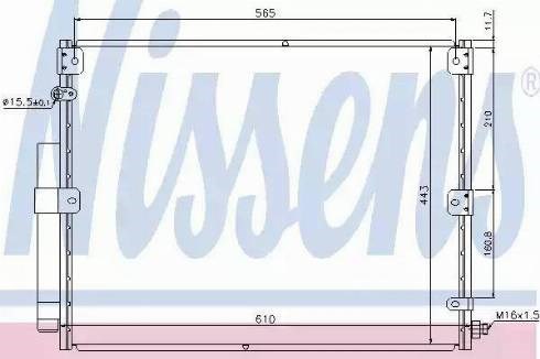 Конденсер 940375 NISSENS