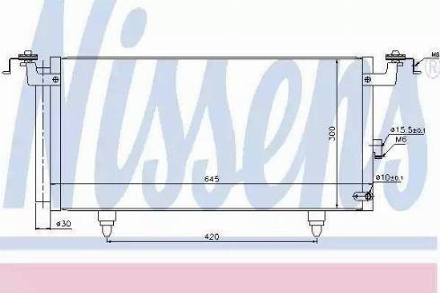 Радіатор системи охолодження кондиціонера 940399 NISSENS