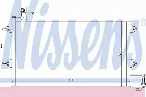 Nissens vw радіатор кондиціонера (конденсатор) golf iii, vento 91- 94164