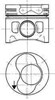 Поршень в комплекті на 1 циліндр, STD 94427700 KOLBENSCHMIDT