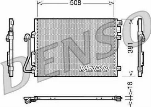Nissens renault радіатор кондиціонера (конденсатор) з осушувачем sandero, logan 1.4/1.6 94726