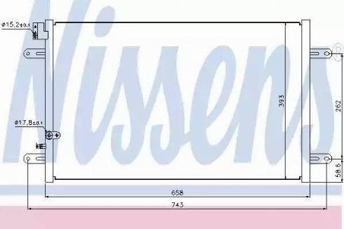 Радіатор системи охолодження кондиціонера 94854 NISSENS